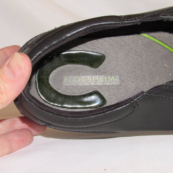 Florsheim Work Black Steel Toe Slip-On Loafer Work Safety Shoes Size 11.5 EUC - Picture 11 of 11